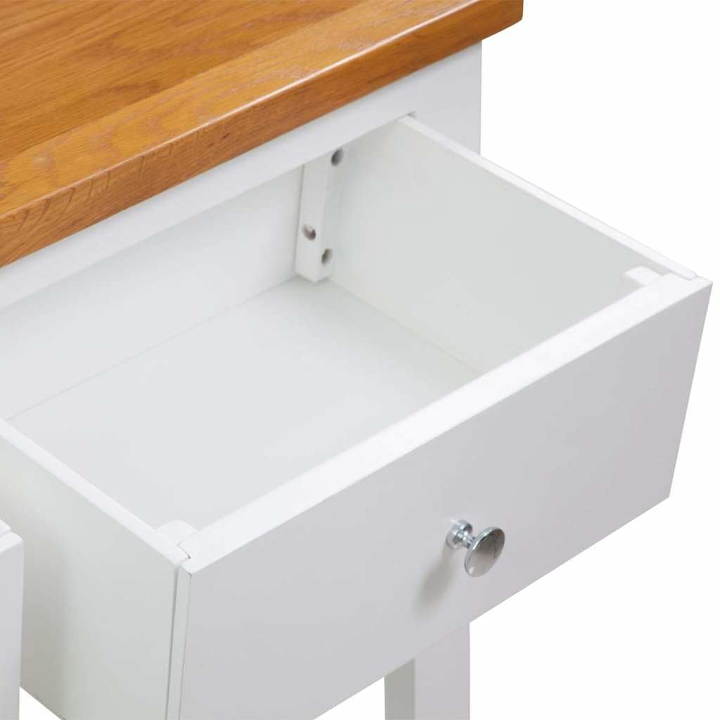 32.7 Inch Solid Oak Wood Console Table O929