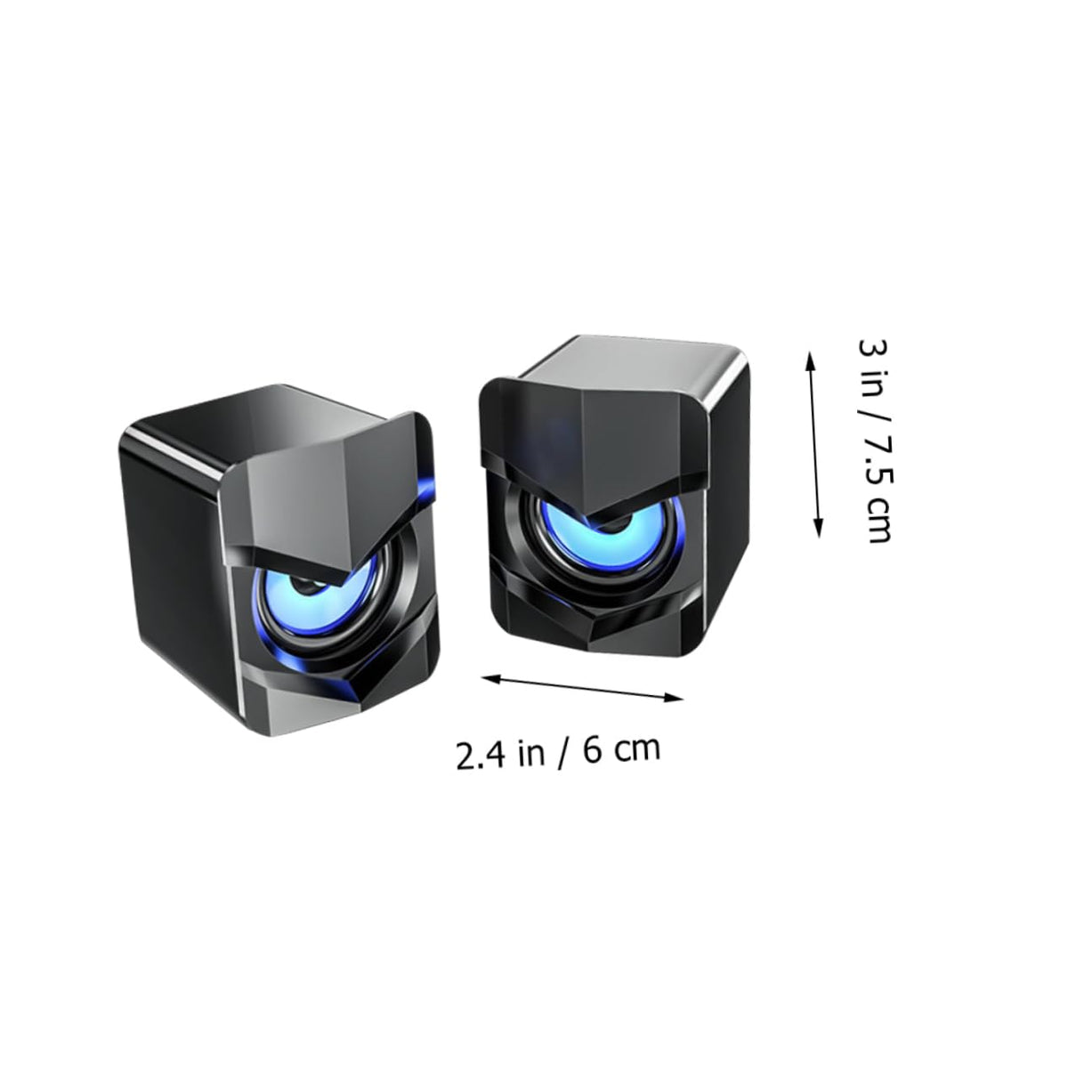 2 Pack Mini Computer Speakers L200