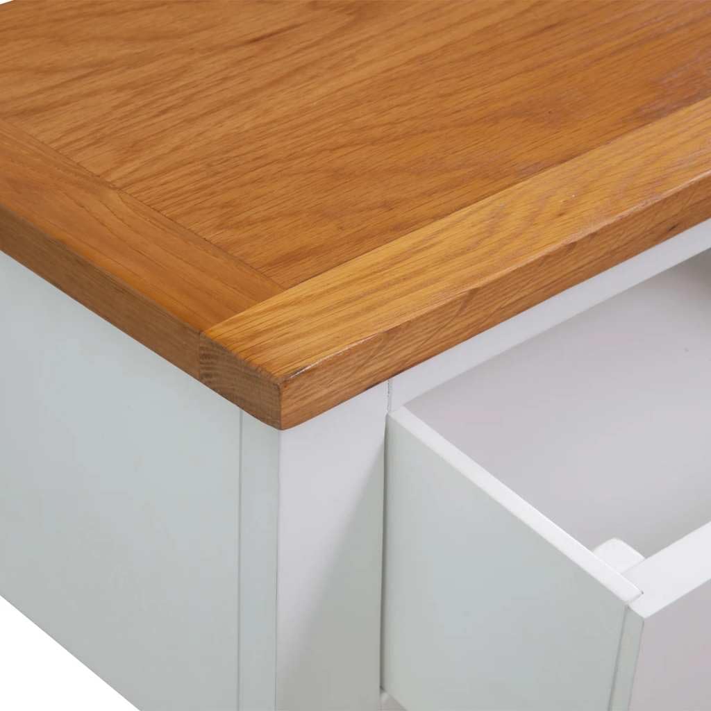32.7 Inch Solid Oak Wood Console Table O929