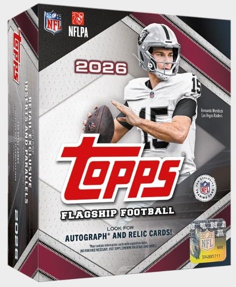 2026 Topps Flagship Football Card MEGA Box L5015