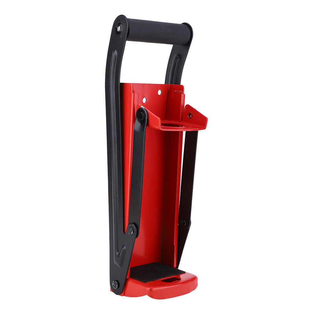 HeavyDuty Can Crusher Red Steel with Rubber Handle X365969