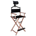 Portable Foldable Aluminum Director's Chair with Headrest N847829