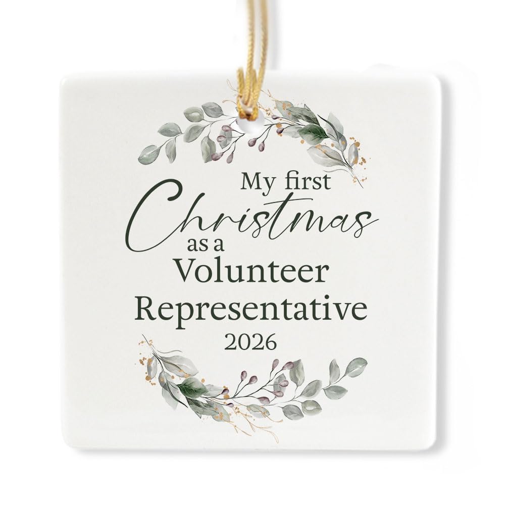 Ceramic 3-inch Square Ornament X690625