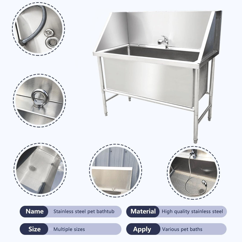 Stainless Steel Pet Grooming Bath Tub I331281