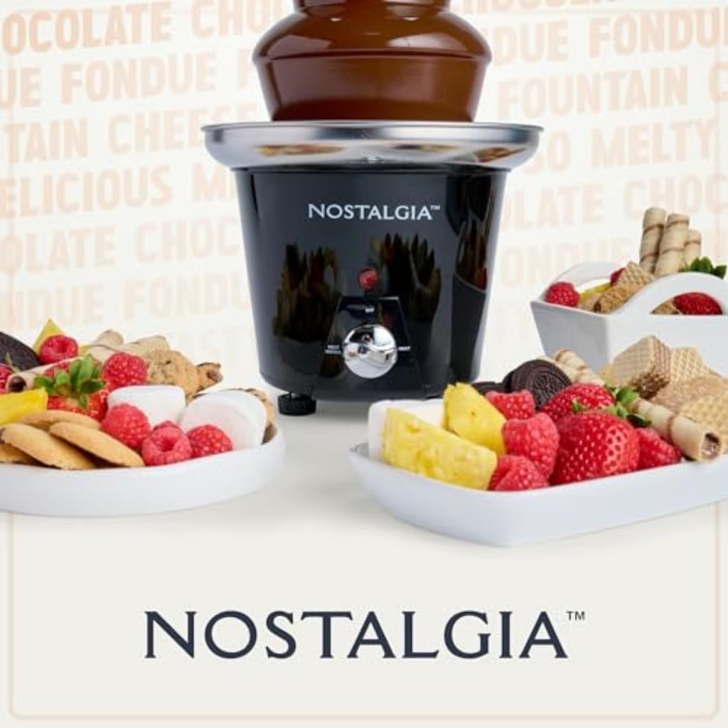 3 Tier Electric Chocolate Fondue Fountain Machine 24-Ounce Black R4610