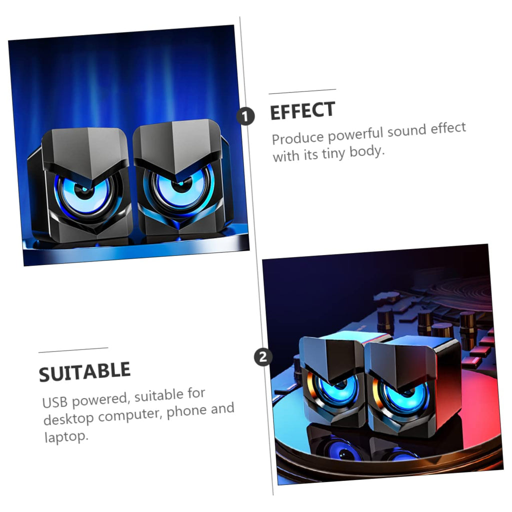 2 Pack Mini Computer Speakers L200