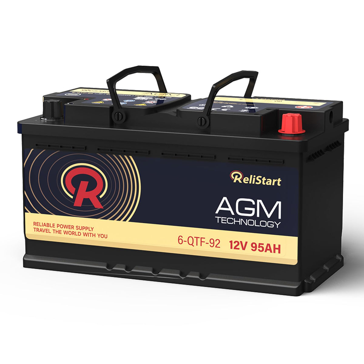 12V 95AH H8 Group 49 AGM Car Battery W4304