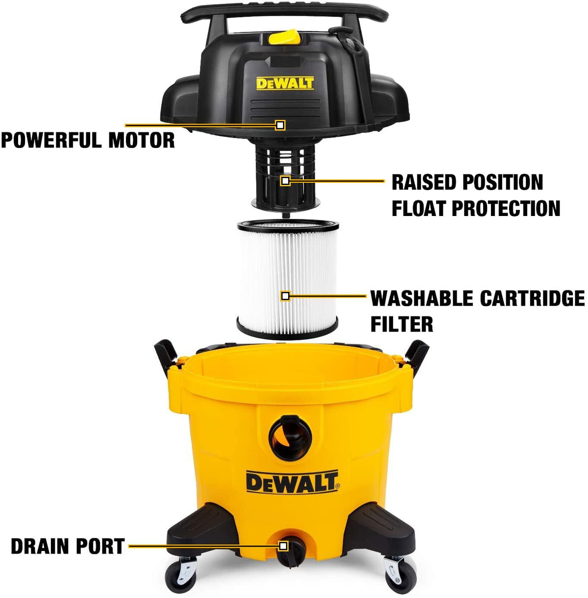 10 Gallon Wet Dry Shop Vacuum with Attachments J95012