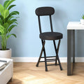 Black Folding Chairs with Cushion 2 Pack H429