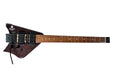 Clear Black HSH Headless Travel Guitar with Hard Case A16173