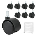 8PCS Replacement Casters for 3 Drawer Cart U4288