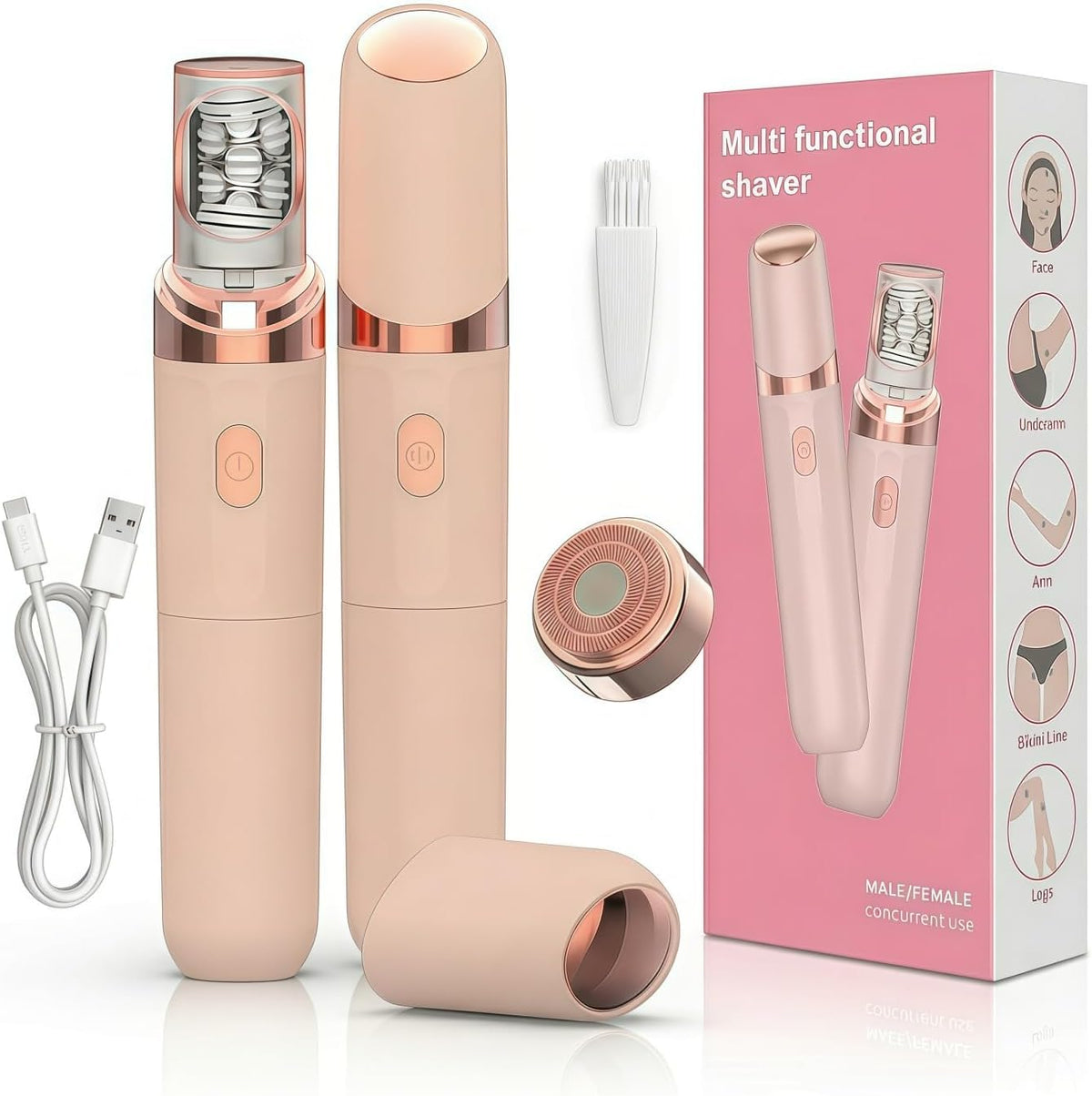 Rechargeable Cordless Electric Facial Epilator F25861