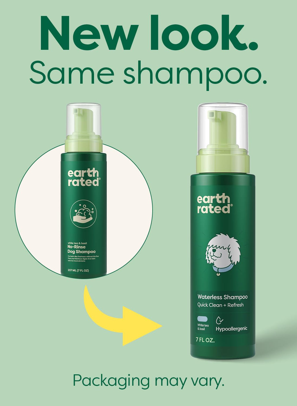 Waterless Shampoo & Conditioner, White Tea & Basil, 7 oz O467464