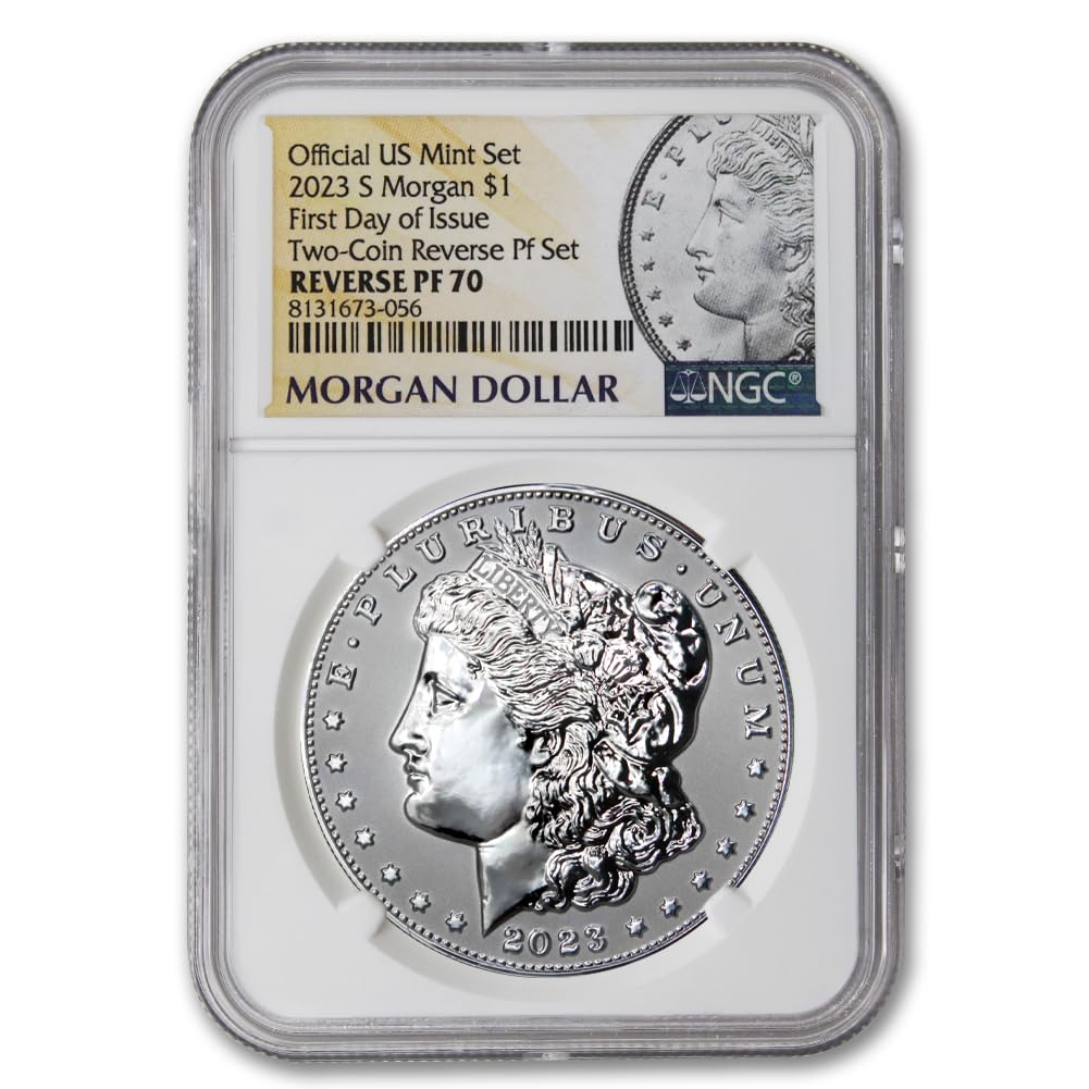 American Proof Silver Morgan and Peace $1 P70079
