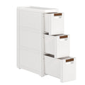 3 Drawer White Rolling Storage Cabinet K758751