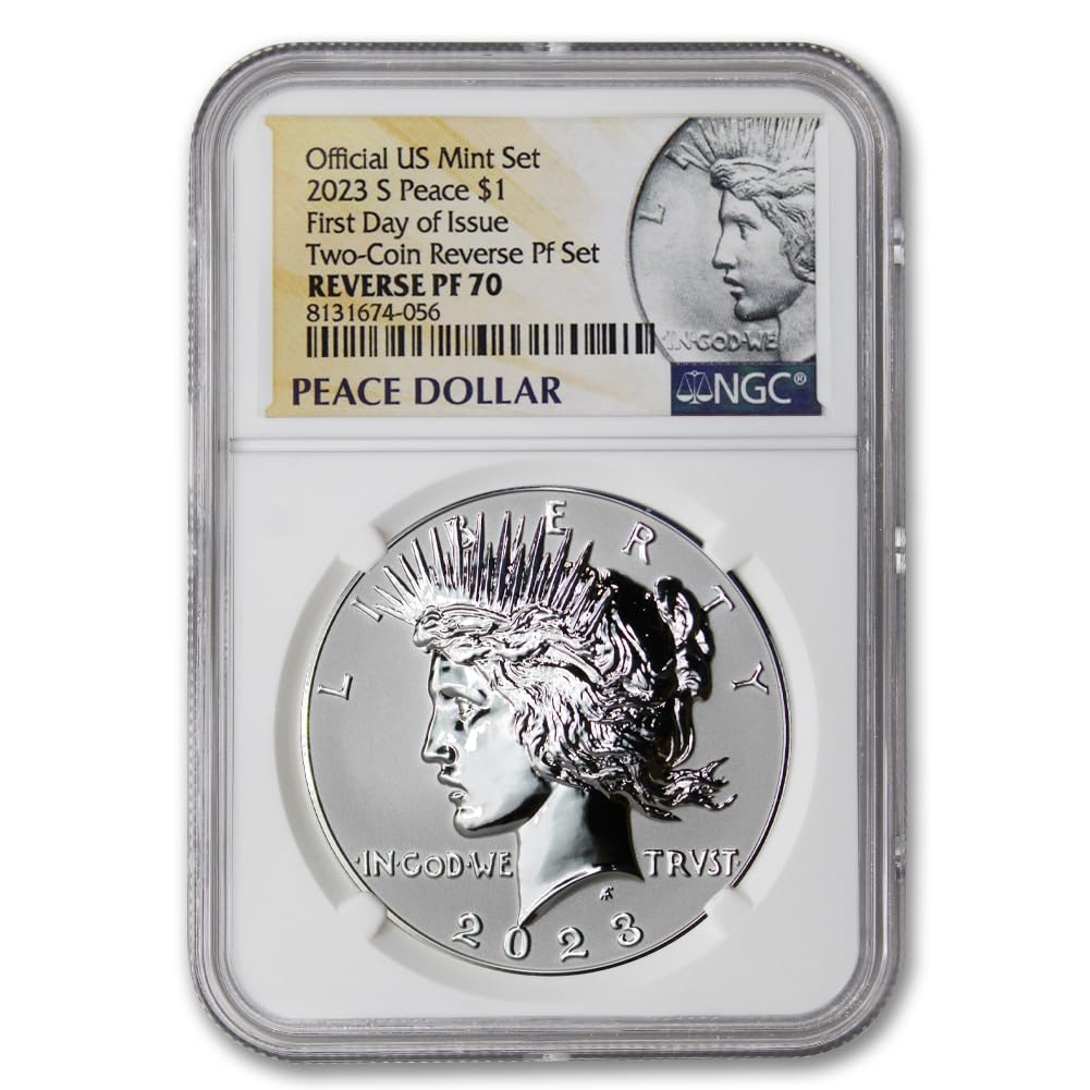 American Proof Silver Morgan and Peace $1 P70079