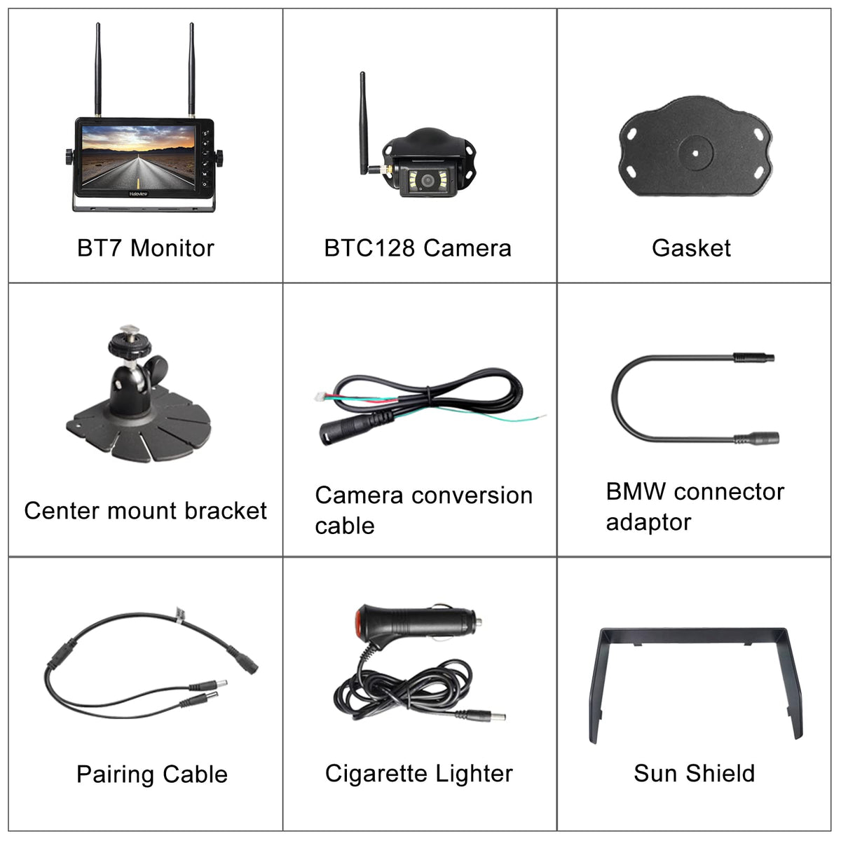 Wireless RV Backup Camera 1080P 7" Monitor System T504