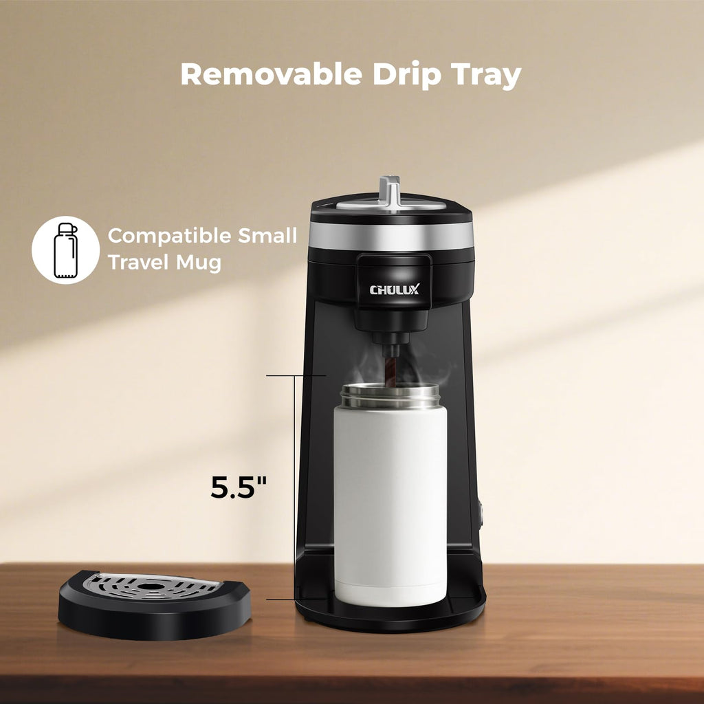 Black Mini Single Serve Coffee Maker H246