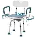 Heavy Duty Swivel Shower Chair with Arms and Back B117