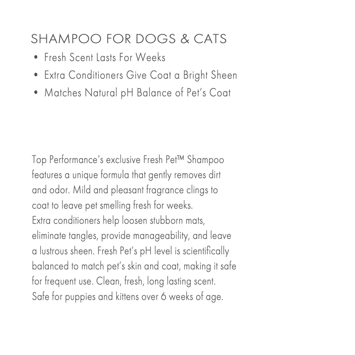 Fresh Pet Shampoo 1-Gallon D512543