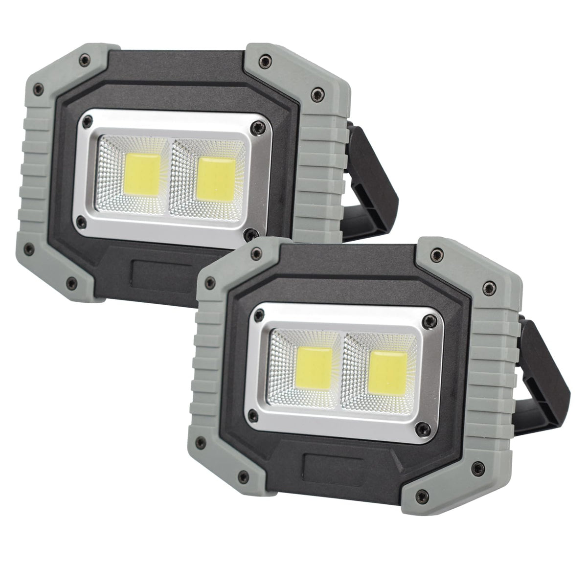 LED Work Light 2-Pack 30W 1500LM Portable Rechargeable Magnetic Base Z307