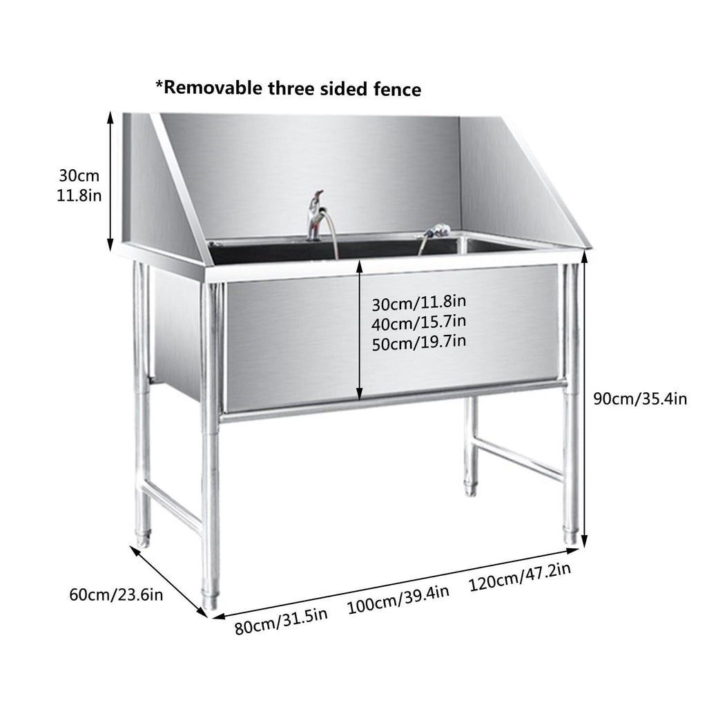 Stainless Steel Pet Grooming Bath Tub I331281