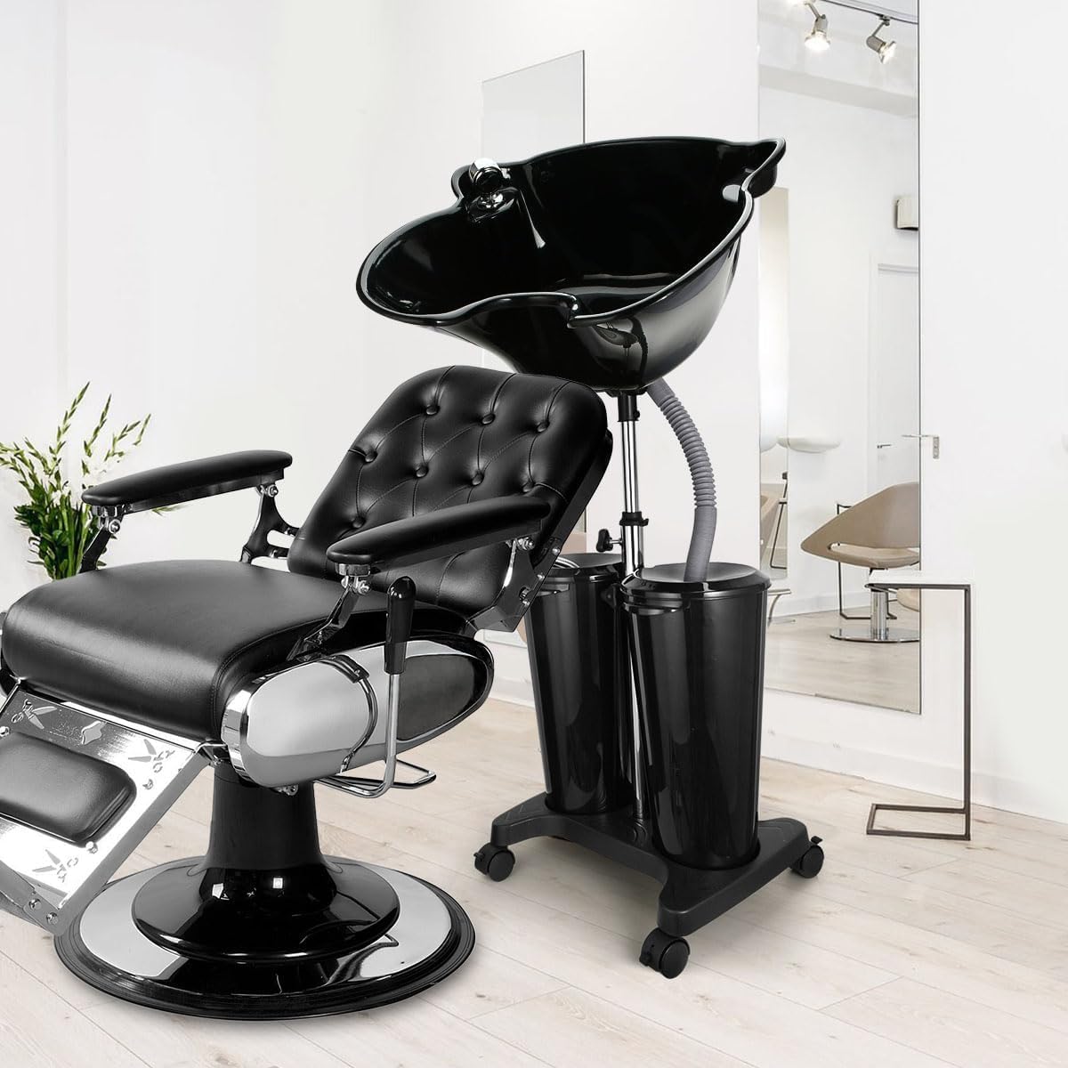 Portable Hair Washing Basin with Electric Pump M116156