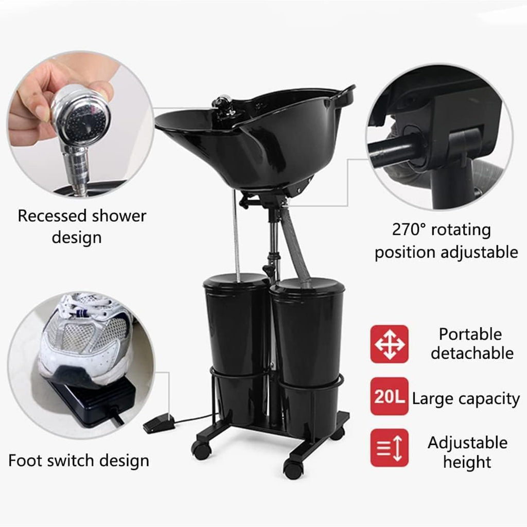 Portable Hair Washing Basin with Electric Pump M116156