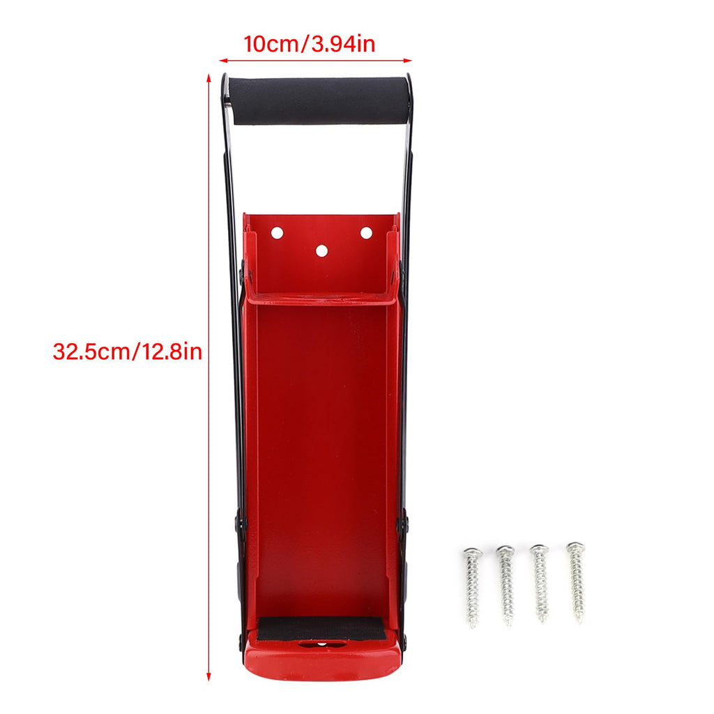 HeavyDuty Can Crusher Red Steel with Rubber Handle X365969