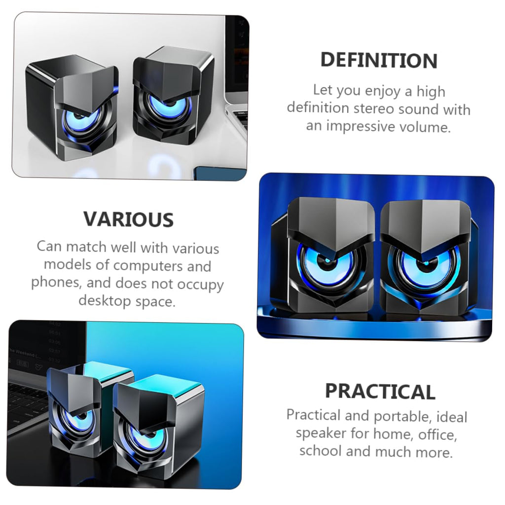 2 Pack Mini Computer Speakers L200