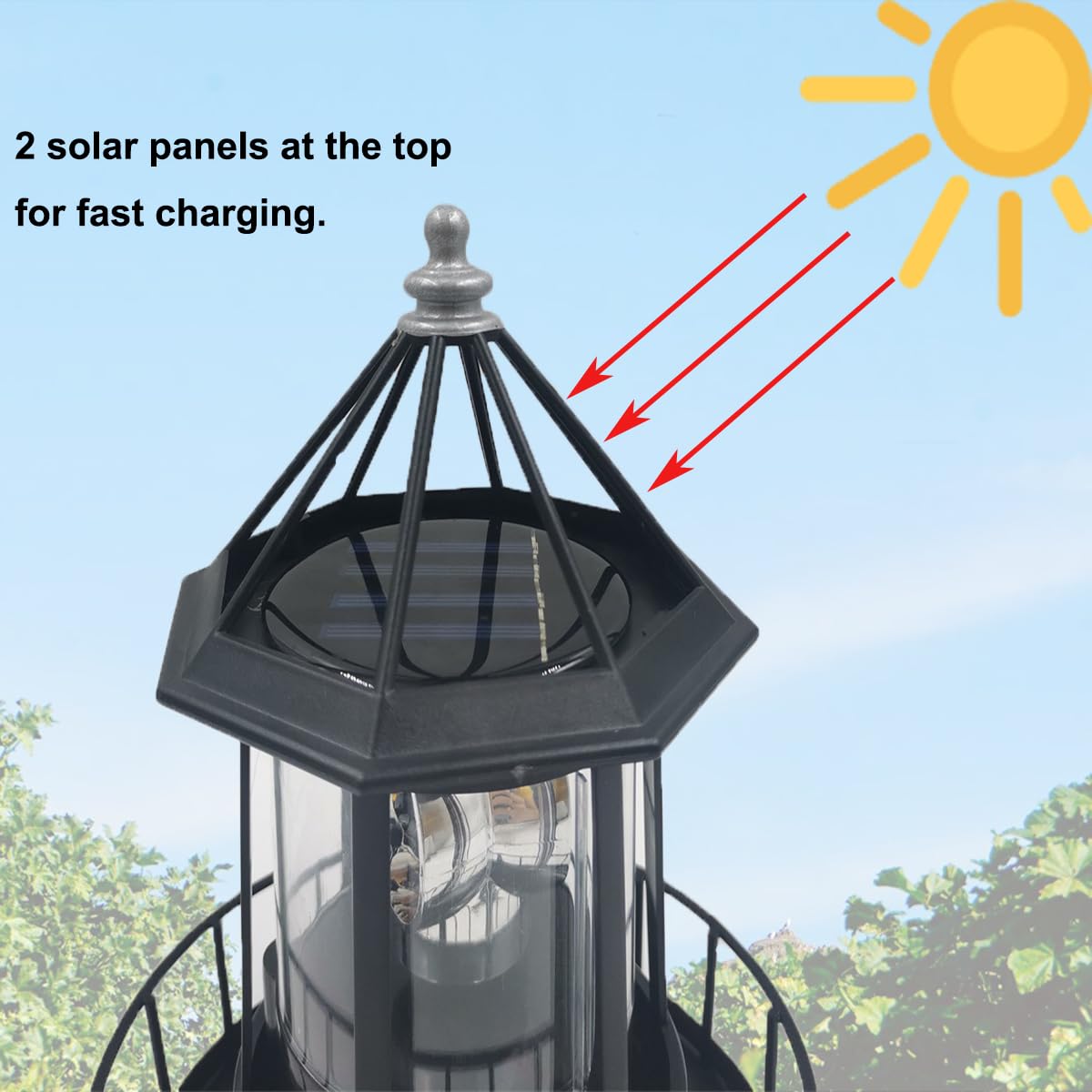 Solar Powered Lighthouse B553