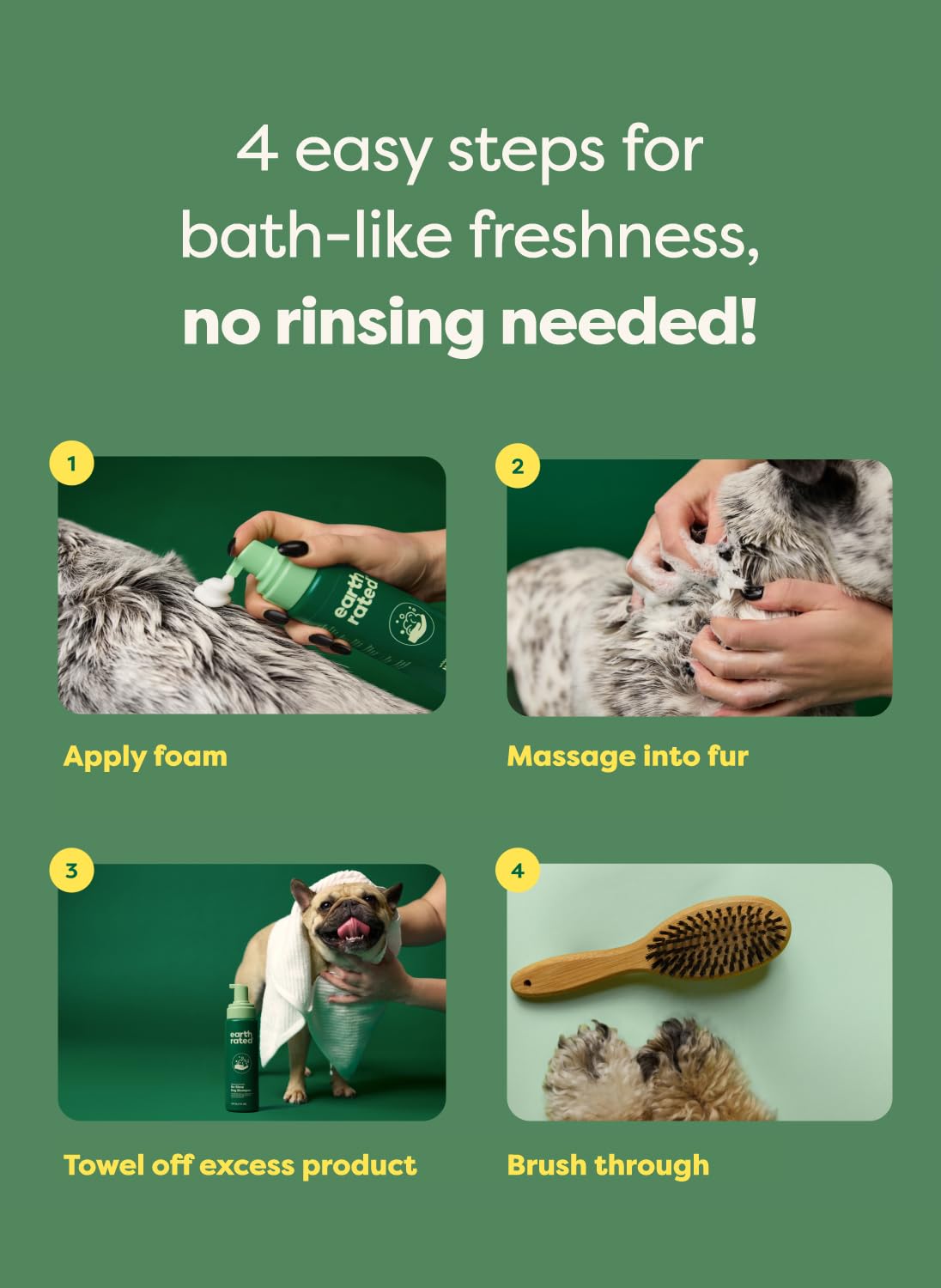 Waterless Shampoo & Conditioner, White Tea & Basil, 7 oz O467464