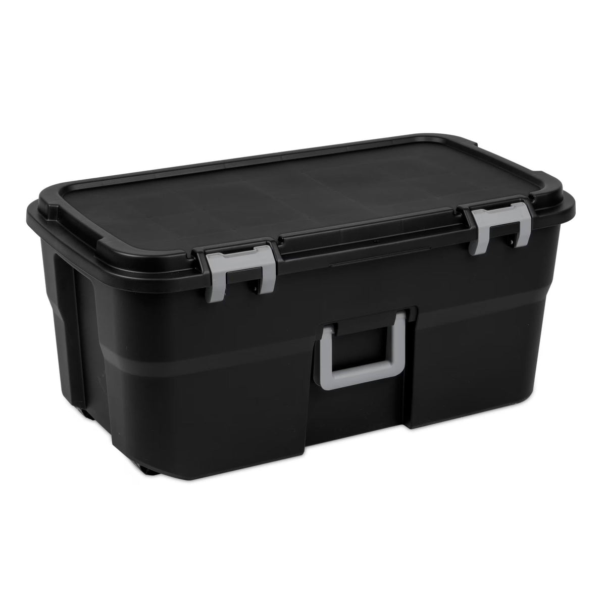 22 Gallon Black Wheeled Plastic Storage Trunk M906