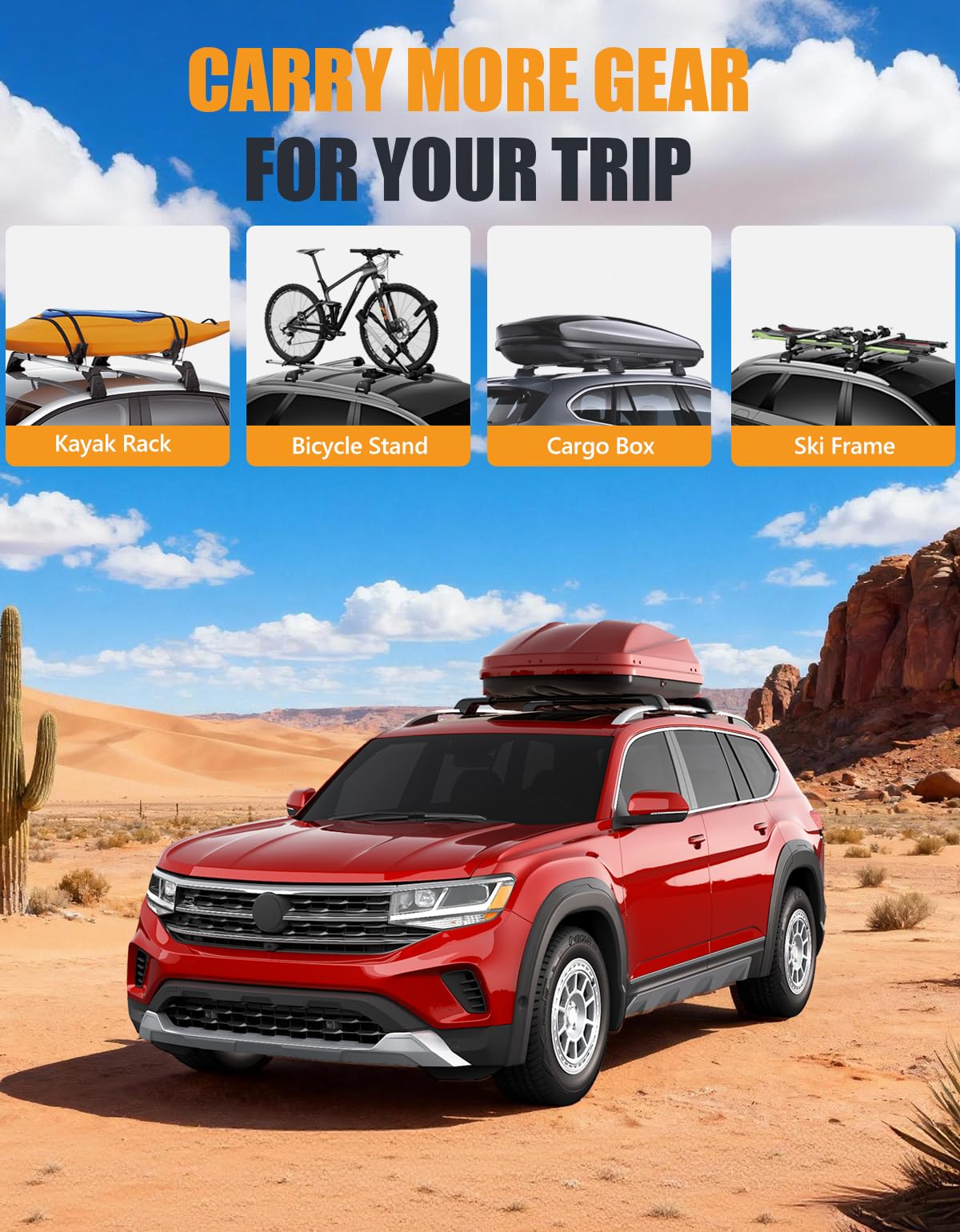 300lb Roof Rack Cross Bars R574