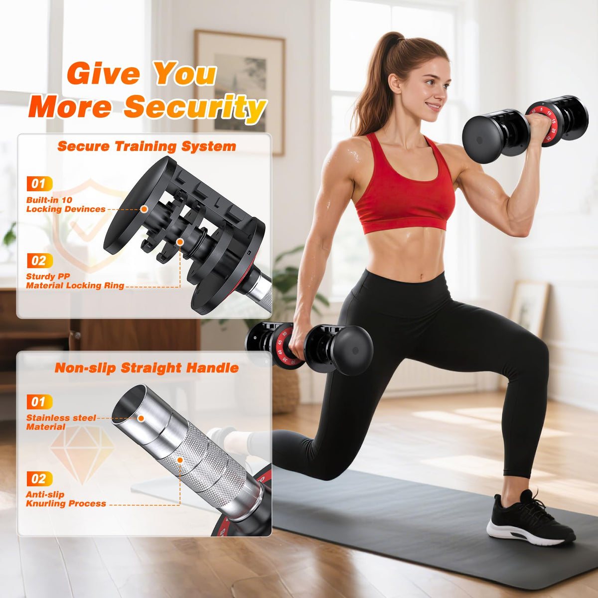 Adjustable Dumbbells Set of 2 Q1402