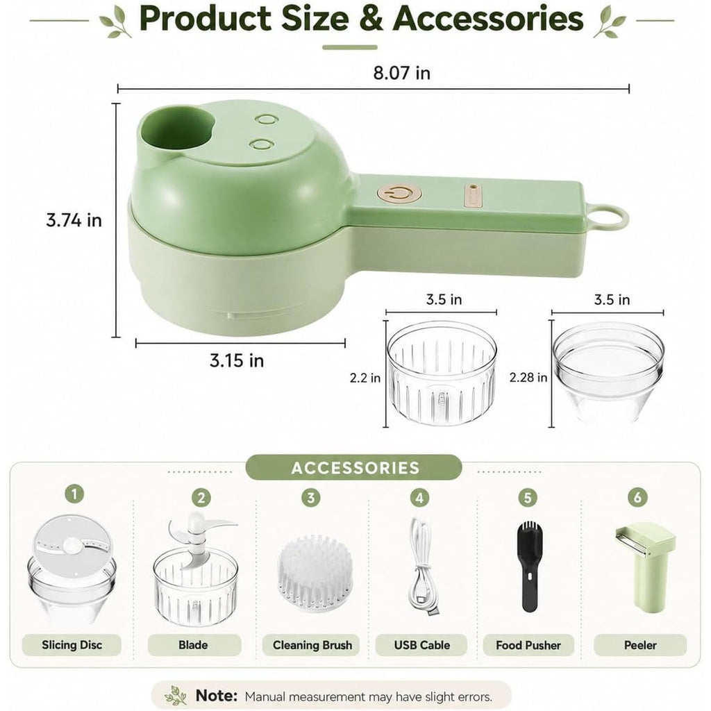 5-in-1 Wireless Electric Vegetable Chopper T83498