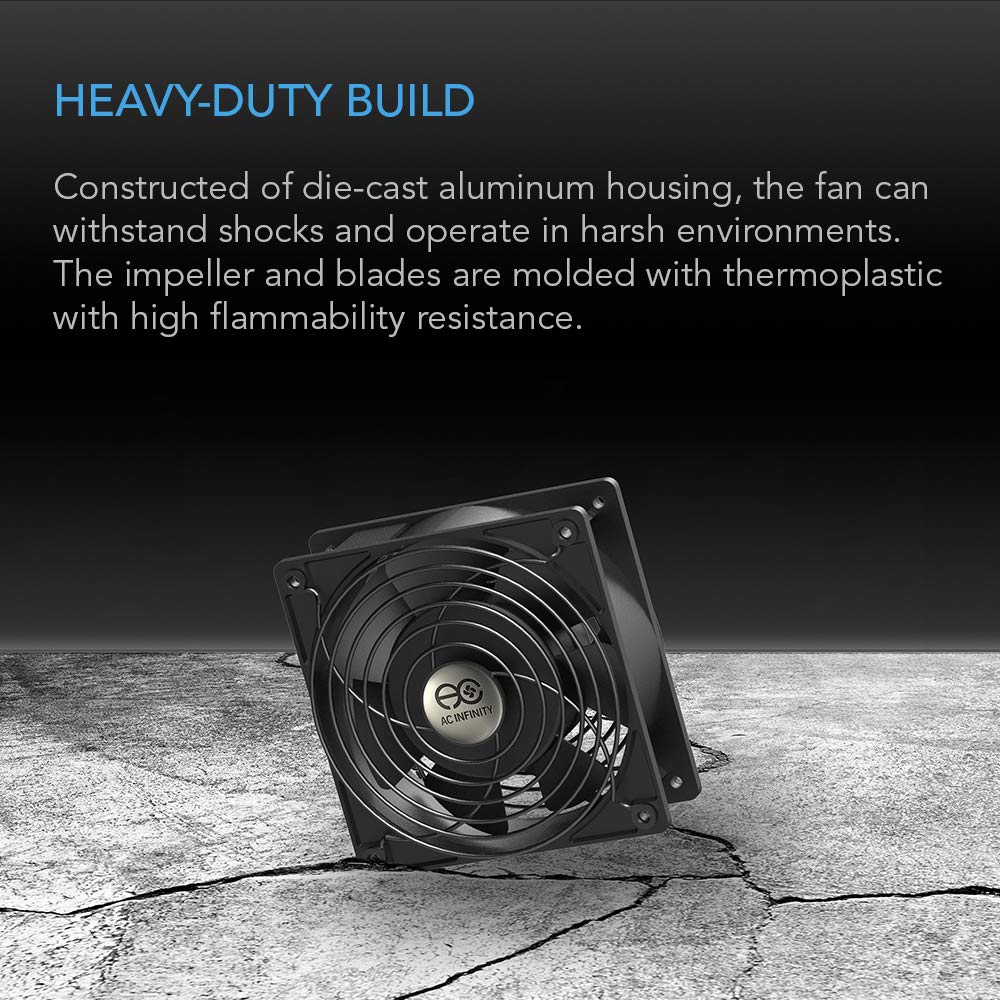 Quiet Muffin Fan 5" 120V AC 120mm x 25mm T65493