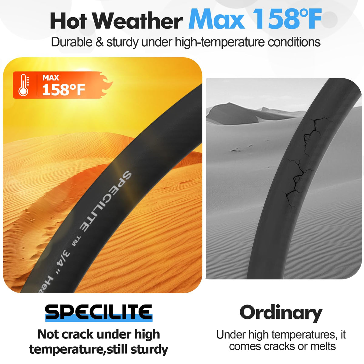 3/4" Hot/Cold Garden Water Hose 100 ft Z55941