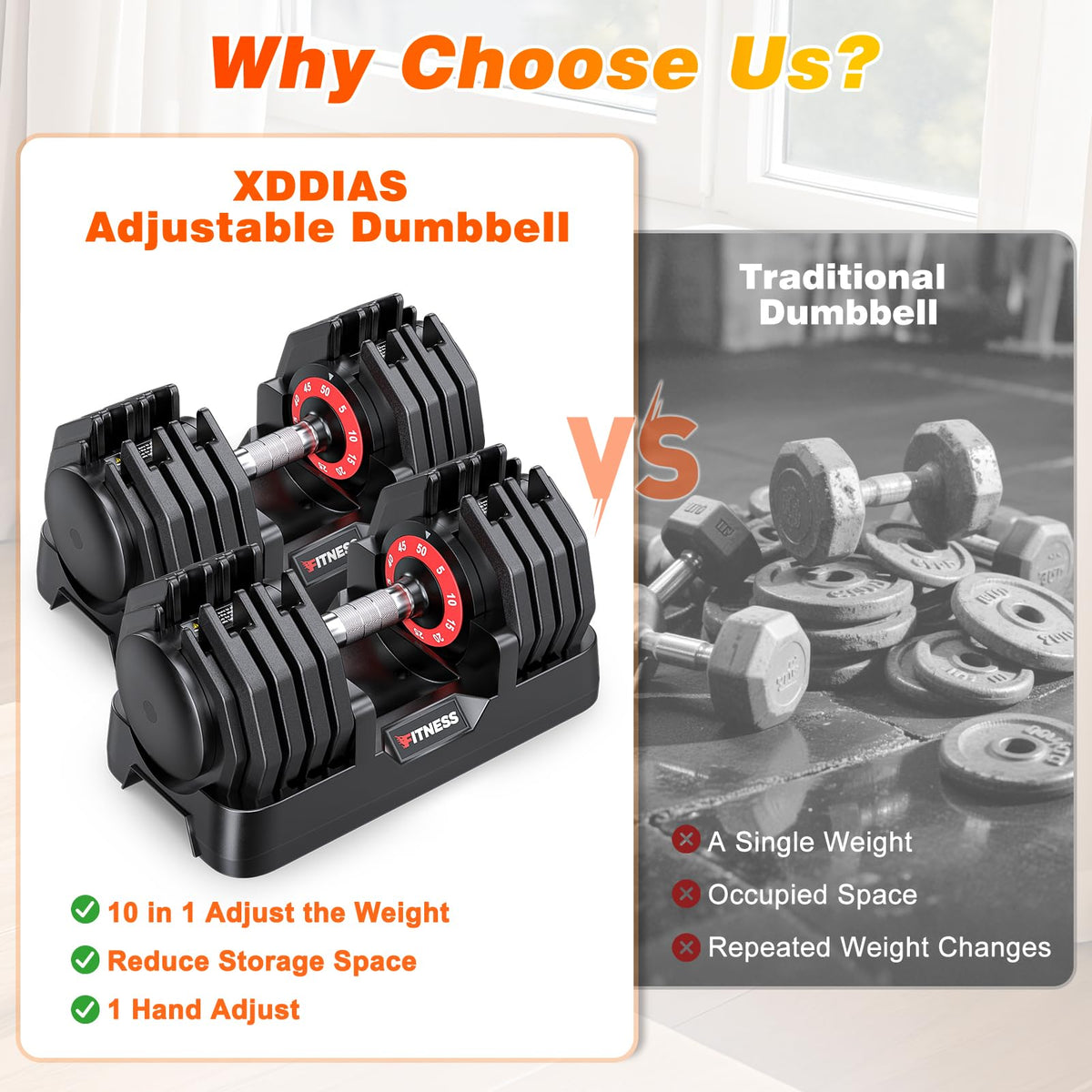 Adjustable Dumbbells Set of 2 Q1402