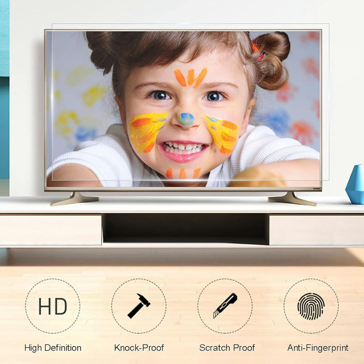 75 Inch TV Screen Protector Anti Blue Light Anti-UV Ultra-Clear O298