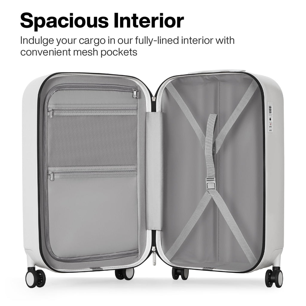 20 Inch Carry On Luggage PC Hardside Suitcases with Wheels & TSA U17968
