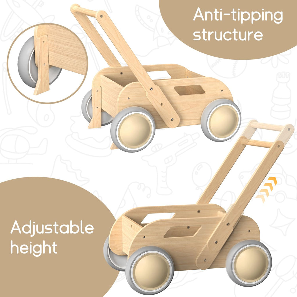 Wooden Baby Push Walker D4388