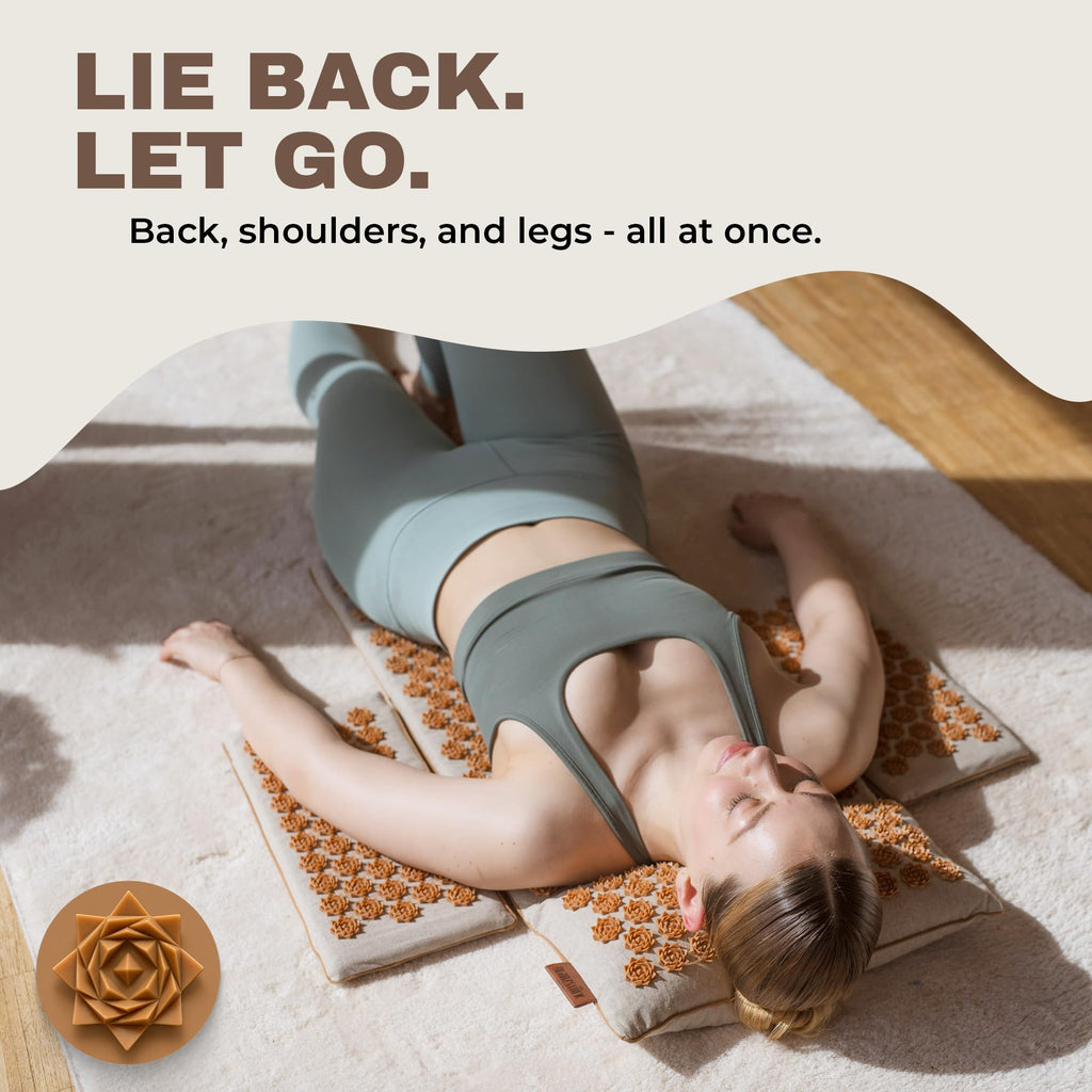 XXL Acupressure Mat Set with Pillow & Carry Bag N11156
