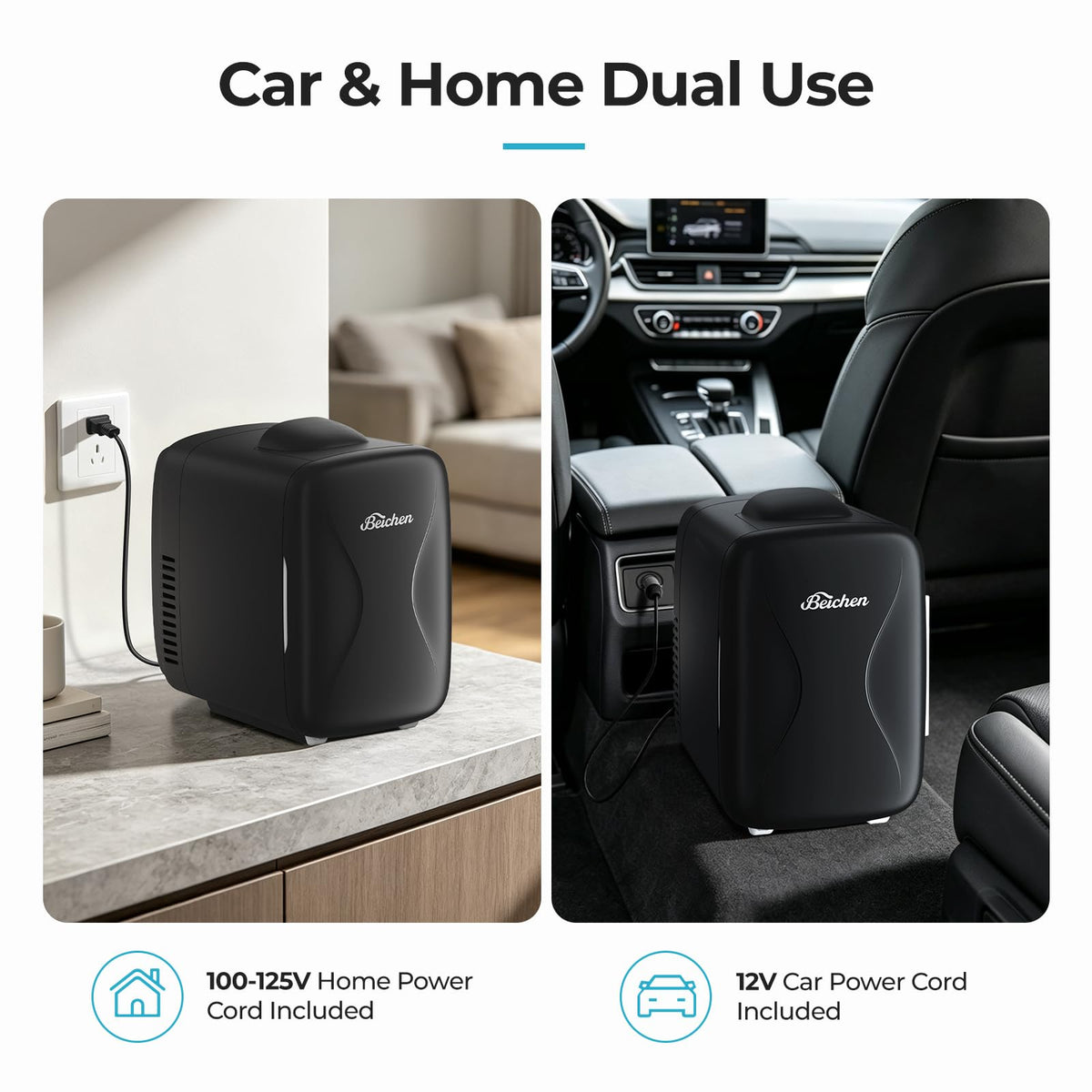 4L 6 Can Portable Mini Fridge C7356