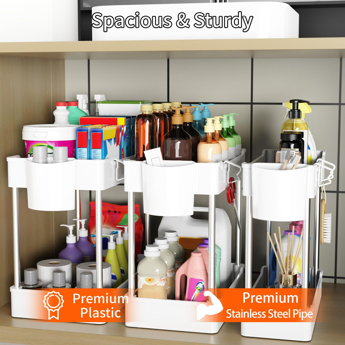 3 Pack Under Sink Organizer O9116