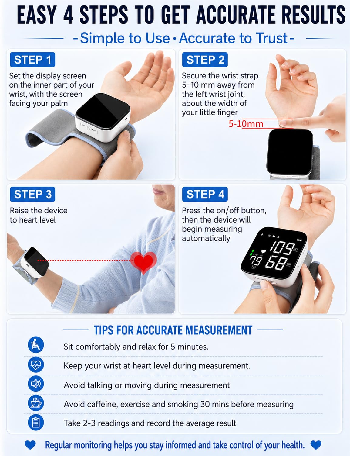 Wrist Blood Pressure Monitor Y20826
