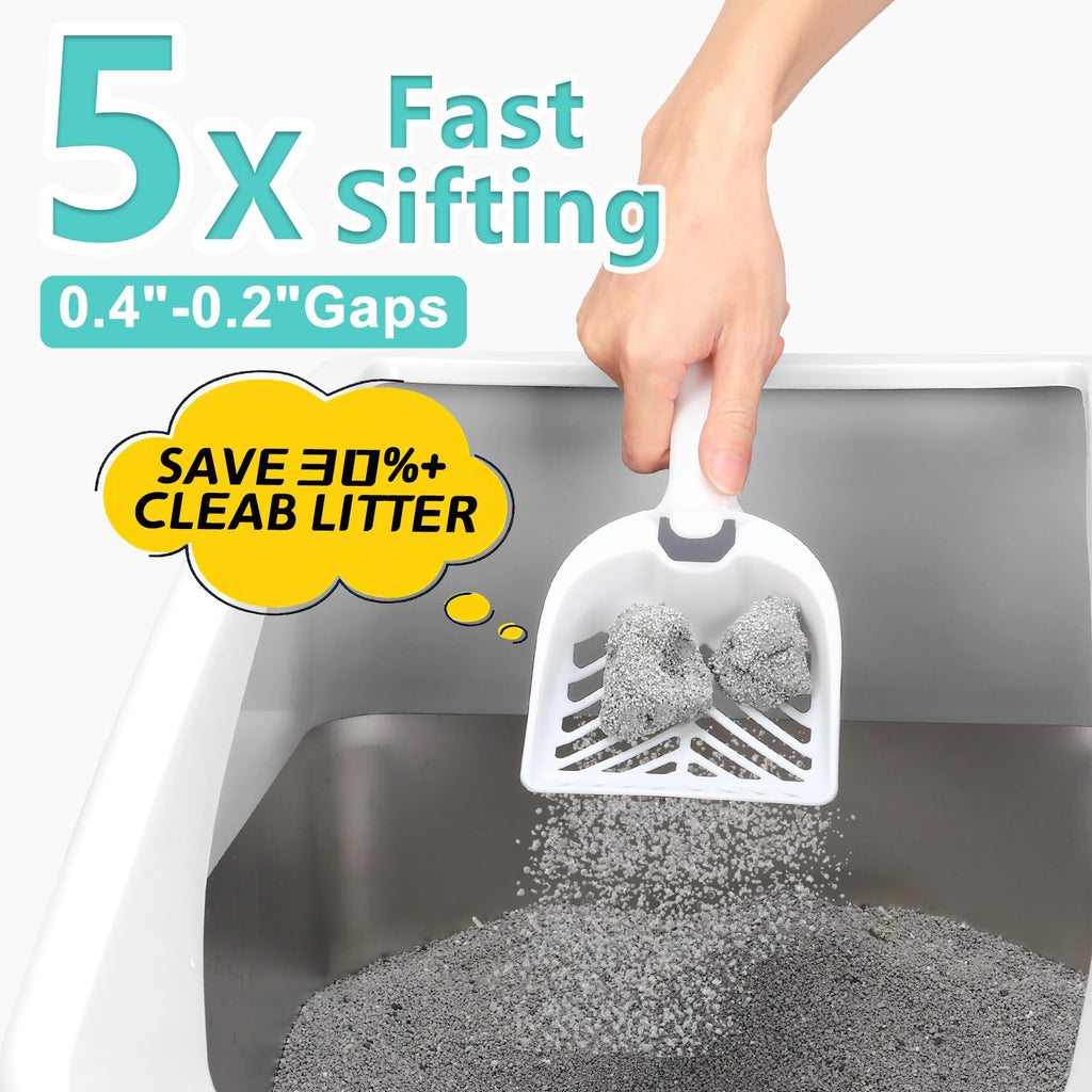 XL Enclosed High Sided Stainless Steel Cat Litter Box with Lid D533844