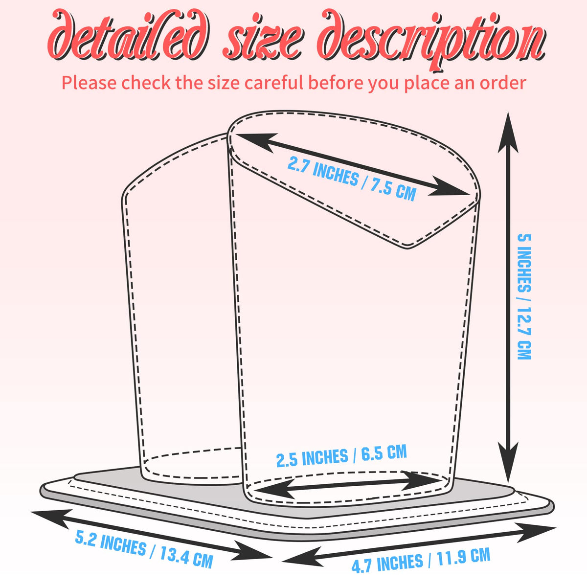 Double Eye Glass Holder Stands with Plush Lining L4883