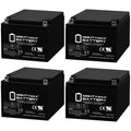 12V 26AH Sealed Lead Acid Battery 4 Pack W94085