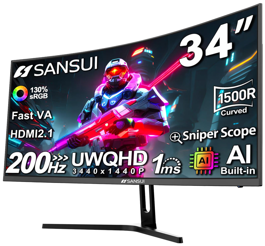 34-Inch Curved Ultrawide Gaming Monitor N756